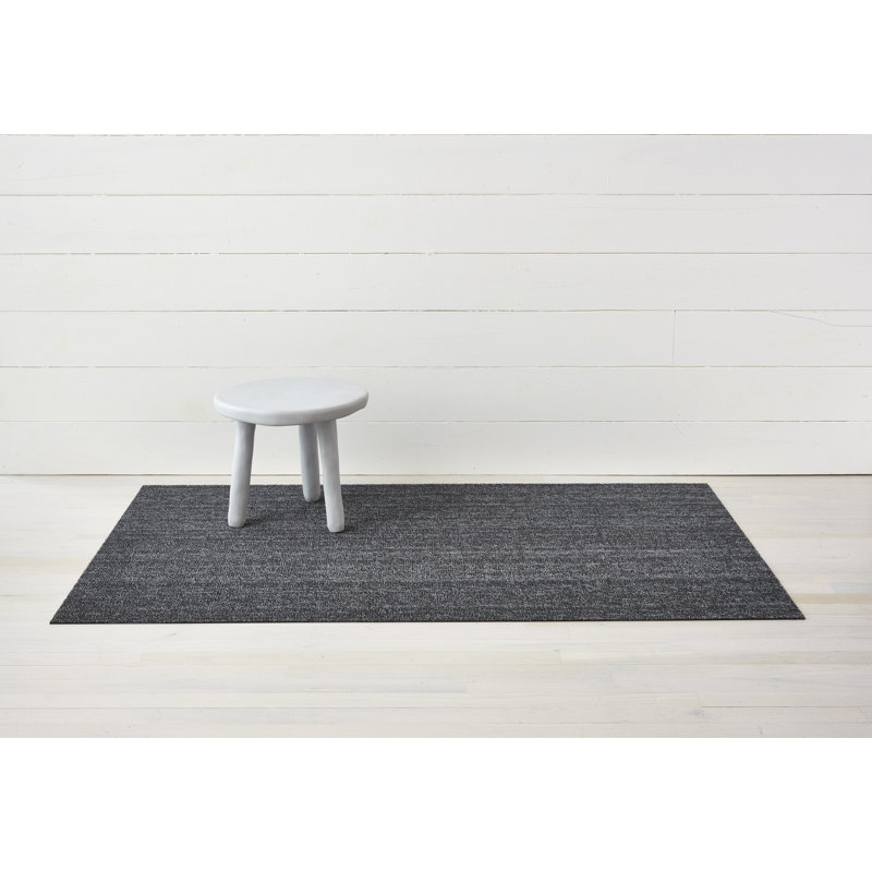 Chilewich Easy Care Heathered Shag Doormat, Gray, 0.27" H x 24" W x 36" D