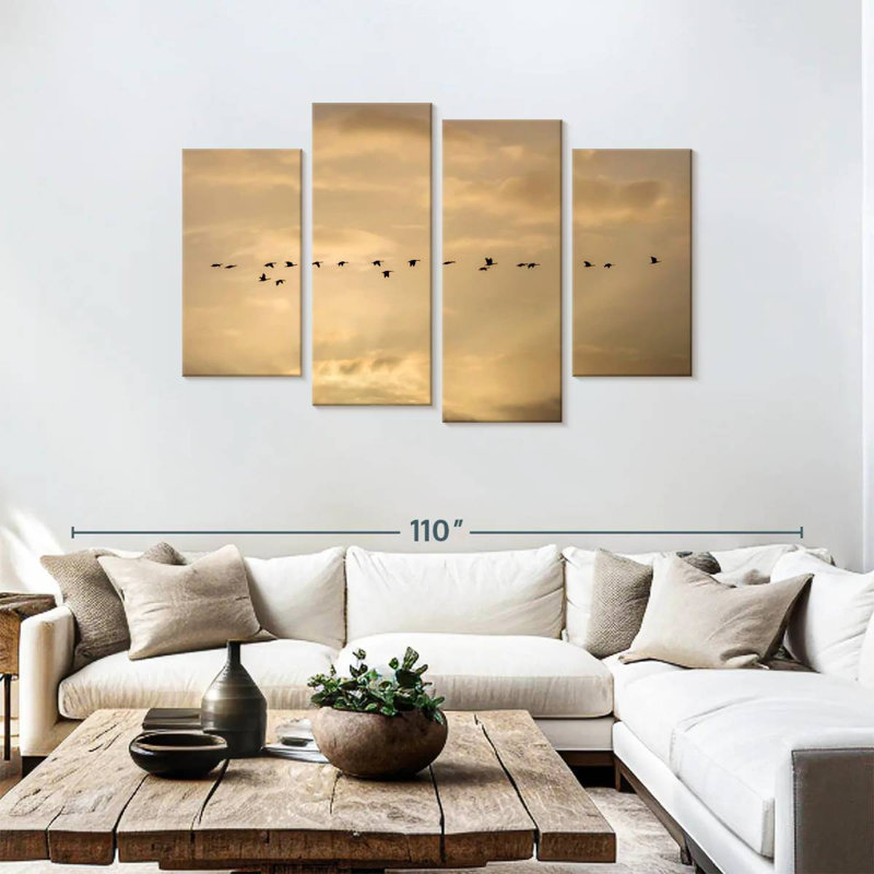 Alvord Flock Flying High, 48" H x 75" W