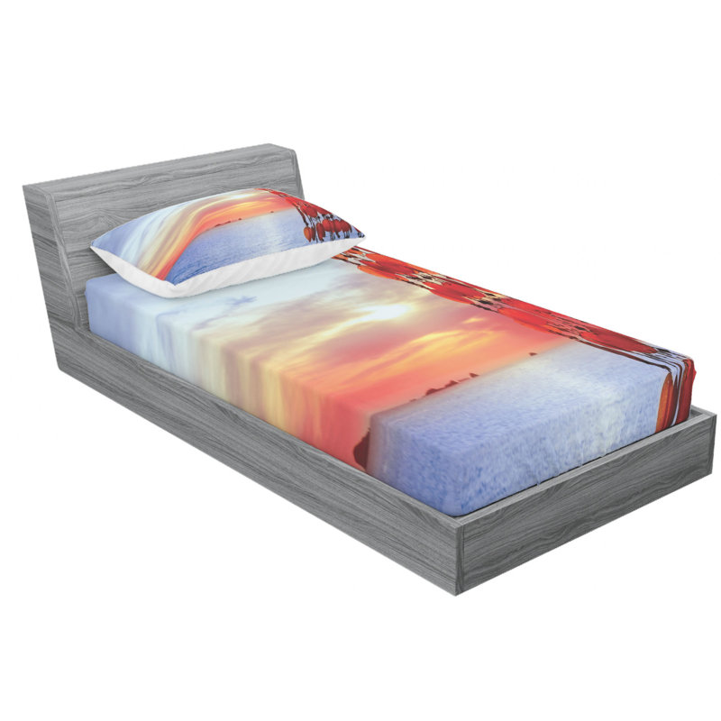 Microfiber Sheet Set, Twin Sheet Set with Fitted Sheet