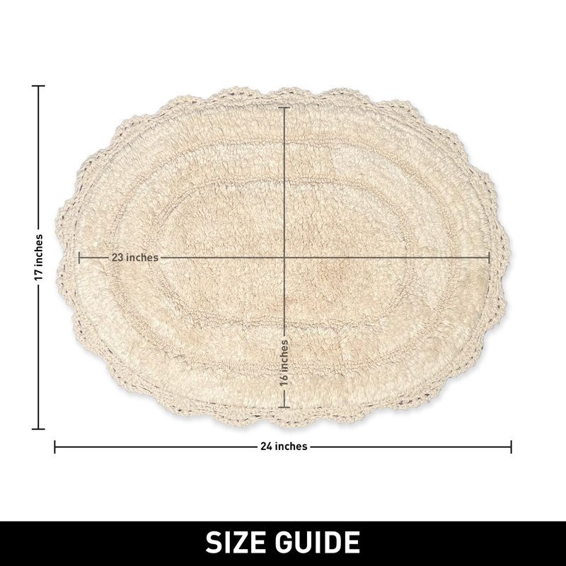 Casanova Non-Slip, 24" L x 17" W, Ivory