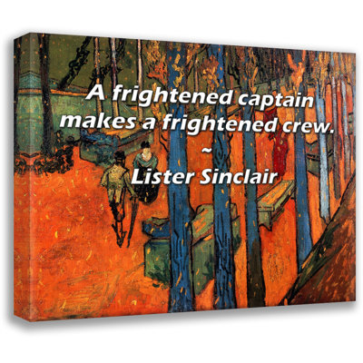 Artsy Quote By Lister Sinclair Gallery Wrapped Canvas