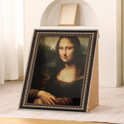 Lit pour chat Mona lisa, maison de chat avec cadre à griffes