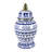 Patterned Eclectic Temple Jar with Lid