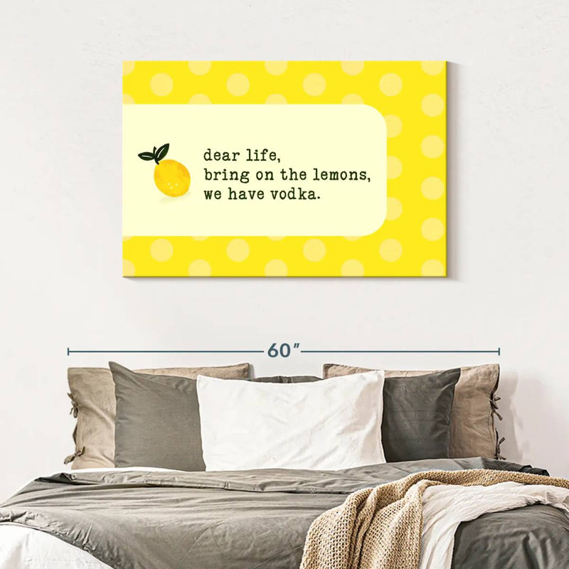 Vodka Lemon, 30" H x 45" W