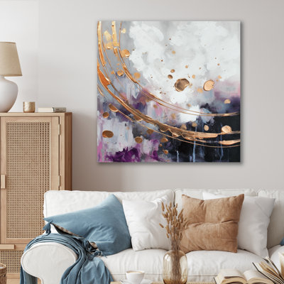 Glam Abstract Wall Decor on Metal