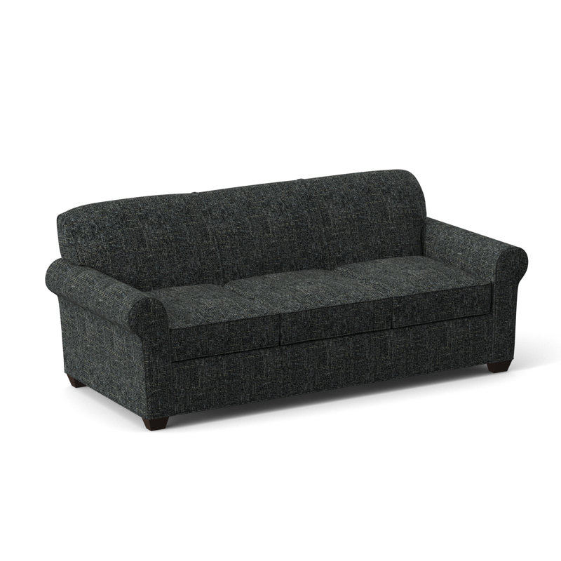 Finn Rolled Arm Sofa with Reversible Cushions, Cafelle, Connelly Crow, 34" H x 83" W x 36" D