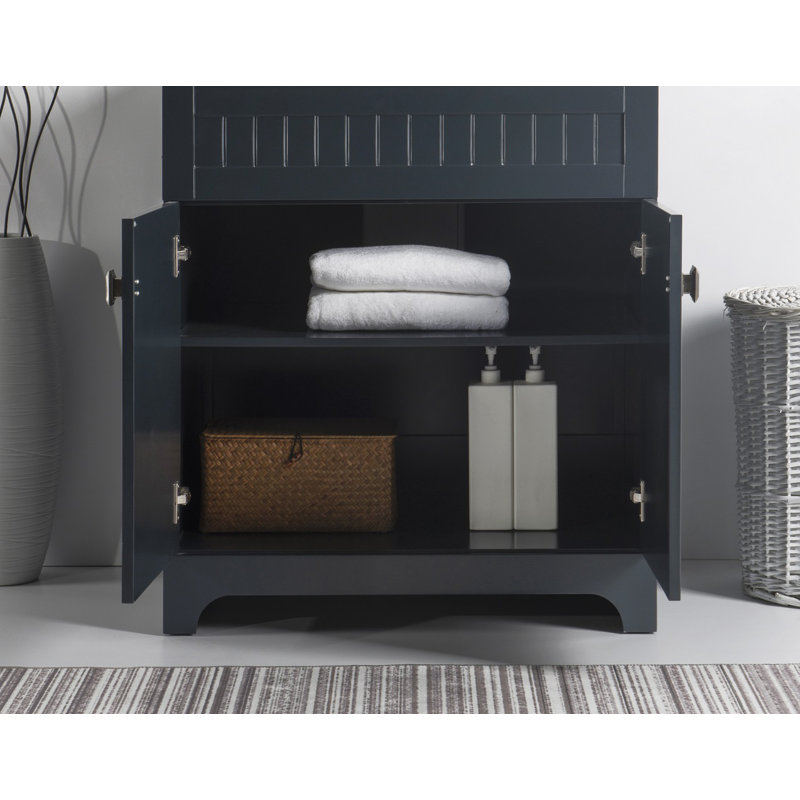 Base de meuble-lavabo simple 30 po seulement, Gris foncé