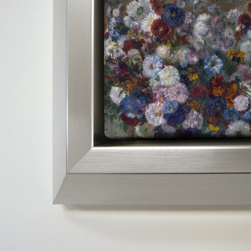 «Beautiful Flowers» par Edgar Degas - Impression sur toile, 40" H x 40" W, Silver