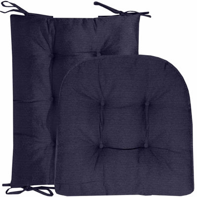 Rocking Chair Cushion 2 Piece Tufted Non Slip Set of Upper and Lower Cushions