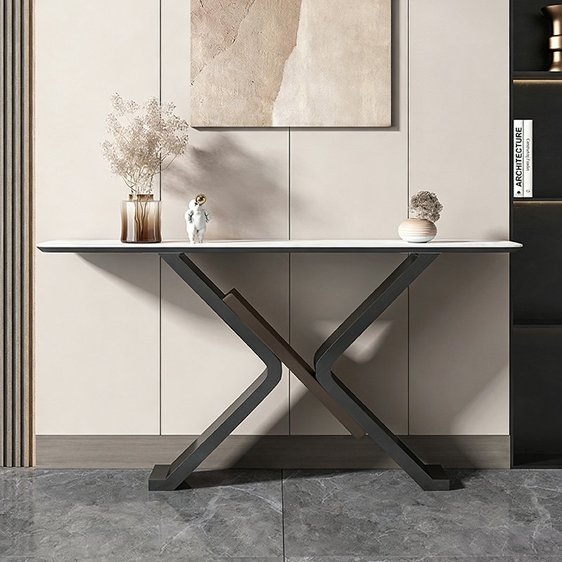 Light luxury style simple console table, 33.5" H x 63" W x 13.8" D