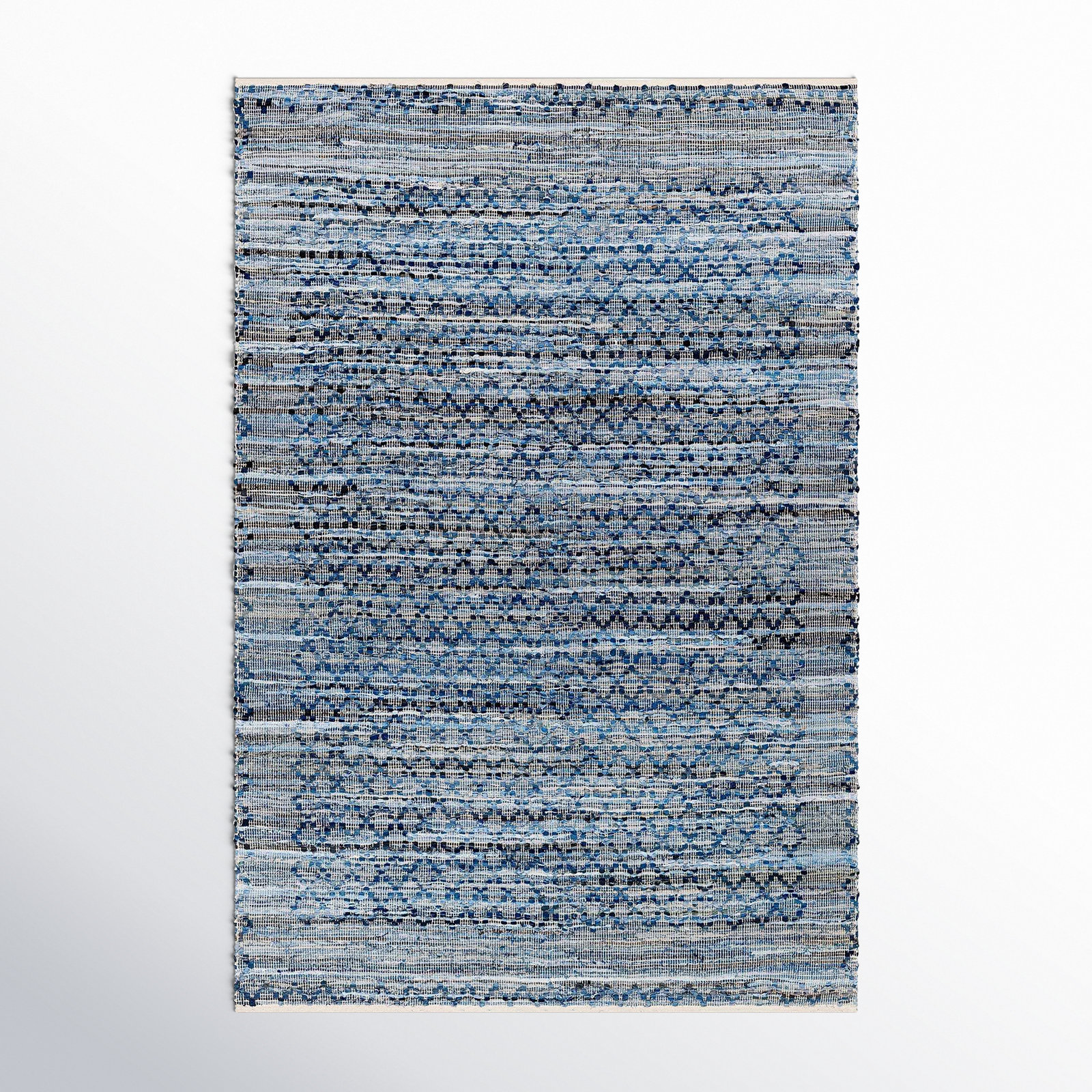Caila Handmade Recycled P.E.T Gray Rug, Rectangle 5' x 7'6"