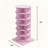 Pink 360 Rotating 6-Layer Shoe Cabinet-1008693348-1008693349