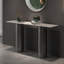 Console de style italien en pierre frittée.-393201464-393201414