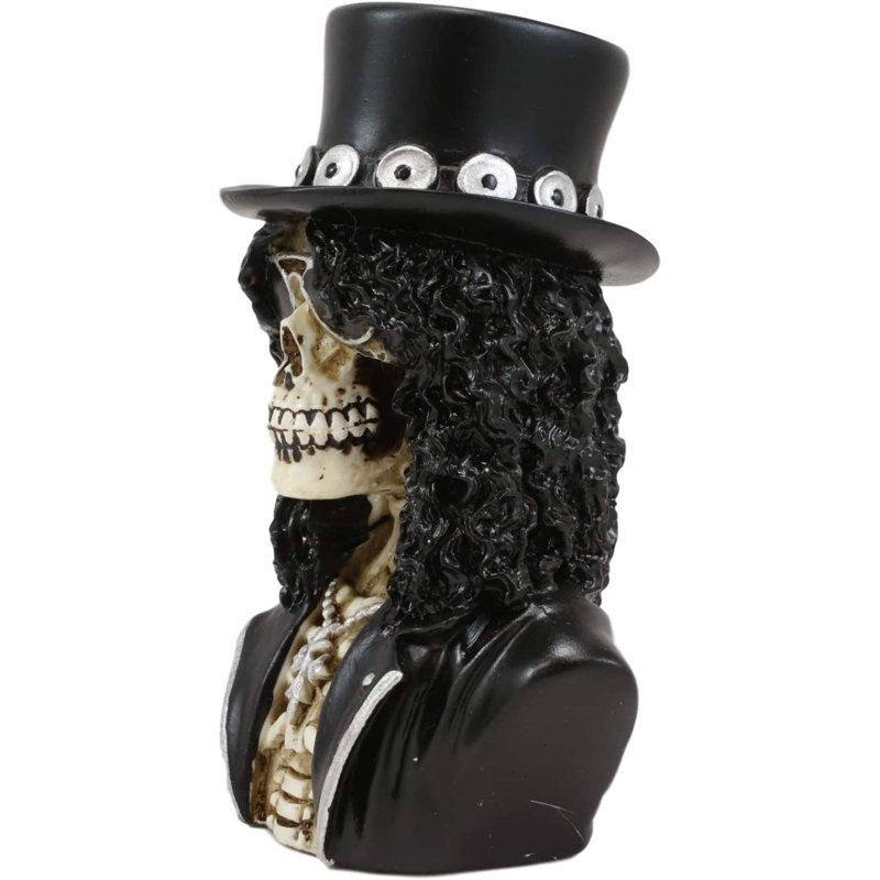 Figurine miniature buste crâne de chanteur Sklash
