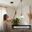 Anahla 1-Light Modern Industrial  Cone Pendant – Adjustable Ceiling Fixture for Contemporary Spaces-157411070-157410818