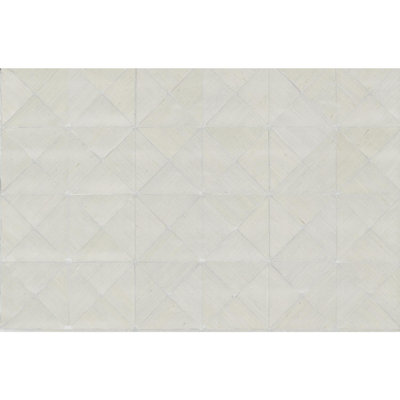 Dazzling Dimensions Geometric Grass Cloth Metallic Wallpaper Double Roll