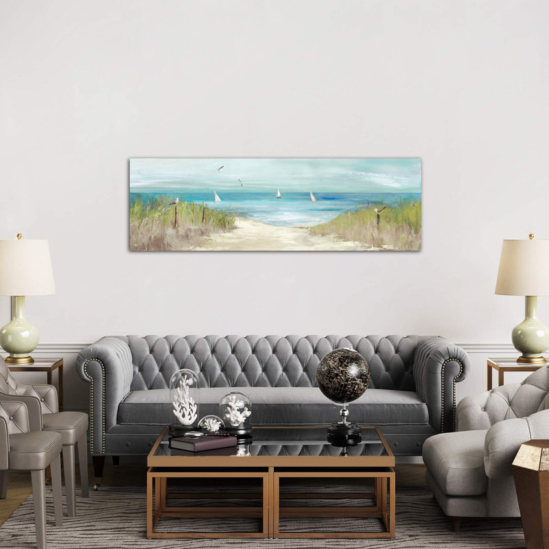 Beachlong Birds by Aimee Wilson - Panoramic Print on Canvas, No Frame, 182.88 cm H x 60.96 cm W x 3.175 cm D