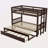 Twin Over Pull-Out Bunk Bed With Trundle