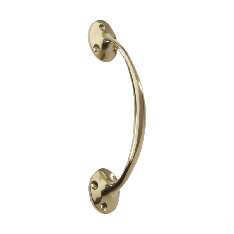 Akaash Arch Handle, Polished Brass