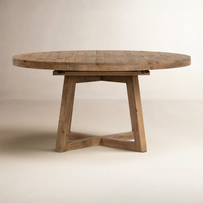 Pelia 72.01" Extendable Solid Wood Dining Table by Birch Lane