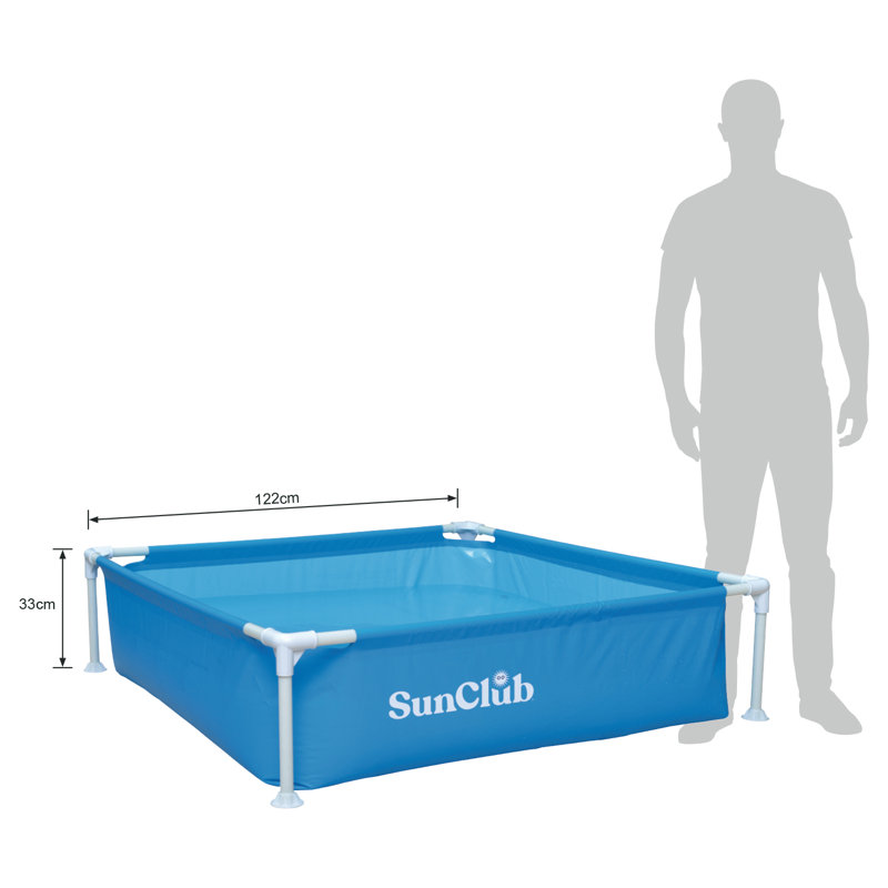 Ensemble de piscine en plastique 1,08 pi x 4 pi x 4 pi