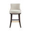 Tabouret de bar en chenille Lucia-113050972-113050974-128620582