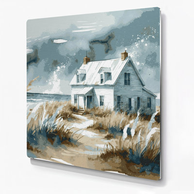 Coastal Coastal Farmhouse Green Metal Wall Art