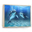 Deux dauphins bleus - Impression sur toile-67463981-67463983