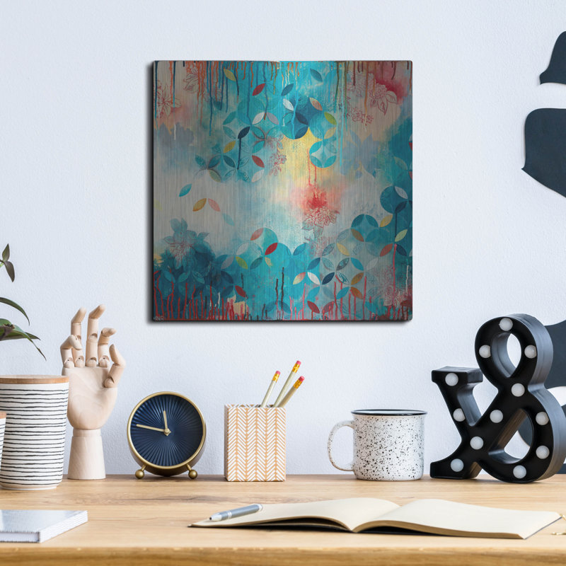Art mural en métal «Tranquil Eden 1» par Heather Noel Robinson, Wrought Studio ™, H 12 po x l 12 po