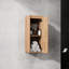Armoire latérale de salle de bain 12 po, portes à fermeture douce, conception à fixation flottante (emballage KD)-448351372