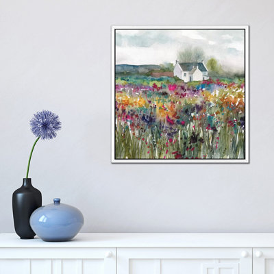 Wildflower Cottage by Carol Robinson - Wrapped Canvas Painting