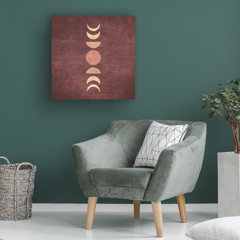 Art sur toile, phase de lune, bolognaise, bol, Emel Tunaboylu, H 35 po x l 35 po