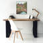  «Swan Cottage» par Cindy Jacobs, art mural sur toile, 20 po x 24 po