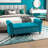 Storage Ottoman Bench, Upholstered End Of Bed Bench With Rolled Arms, Wood Legs, Button Tufted Storage Bench With Safety Hinges For Living Room, Entryway, Bedroom-1653750027