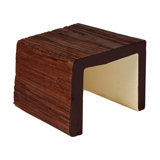 6" H x 8 1/8" W x 6" D Classic Raised Faux Wood Beam