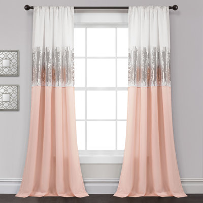 Lush Decor Night Sky Semi-Sheer Single Curtain Panel
