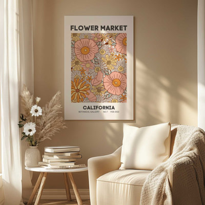 Marché de fleurs rétro en Californie