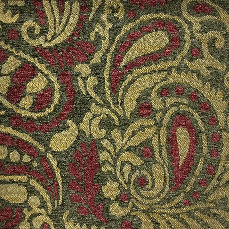 Tissu de revêtement Hyde-Sydney Chenille, Henné
