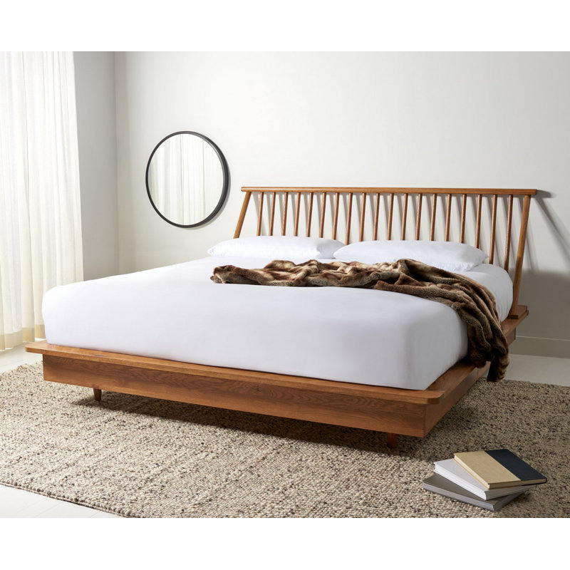 Lit standard en bois massif Thalia, Grand