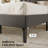 Upholstered Platform Bed with Diamond Pattern Headboard, No Box Spring Needed-980242092-980242089
