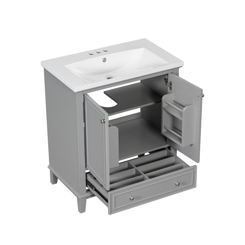 Ensemble de meuble-lavabo simple 30 po Merelyn, Gris