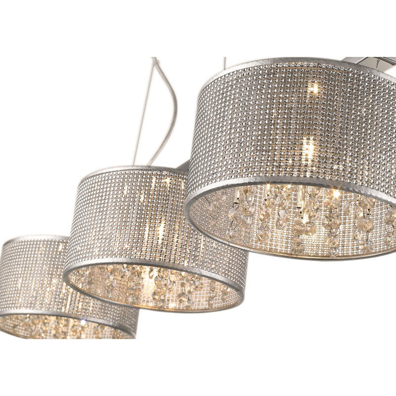 Belen 3 - Light Crystal/Metal Kitchen Island Pendant