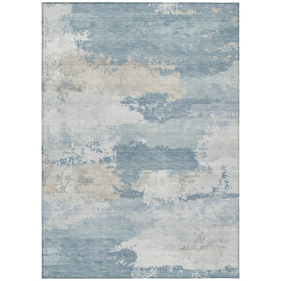 Machine Washable Indoor/Outdoor Kerwin ACN2372 Abstract Rug