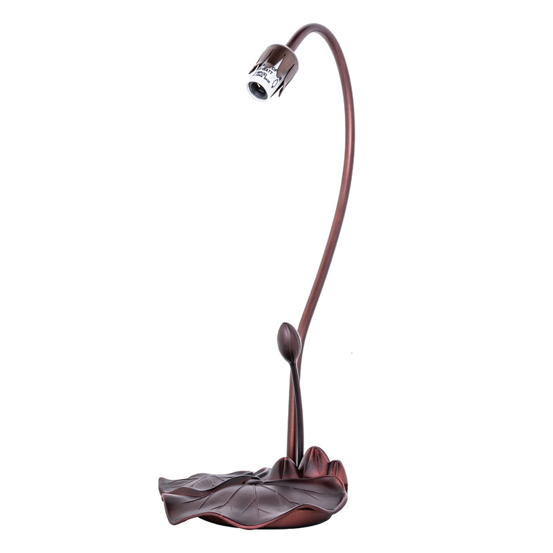 Kelsoe Arched Table Lamp, Mahogany Bronze, Pink