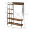 Kimmie Rustic Industrial Wooden Clothes Stand Garment Rail Rack with Shoe Storage Open Wardrobe