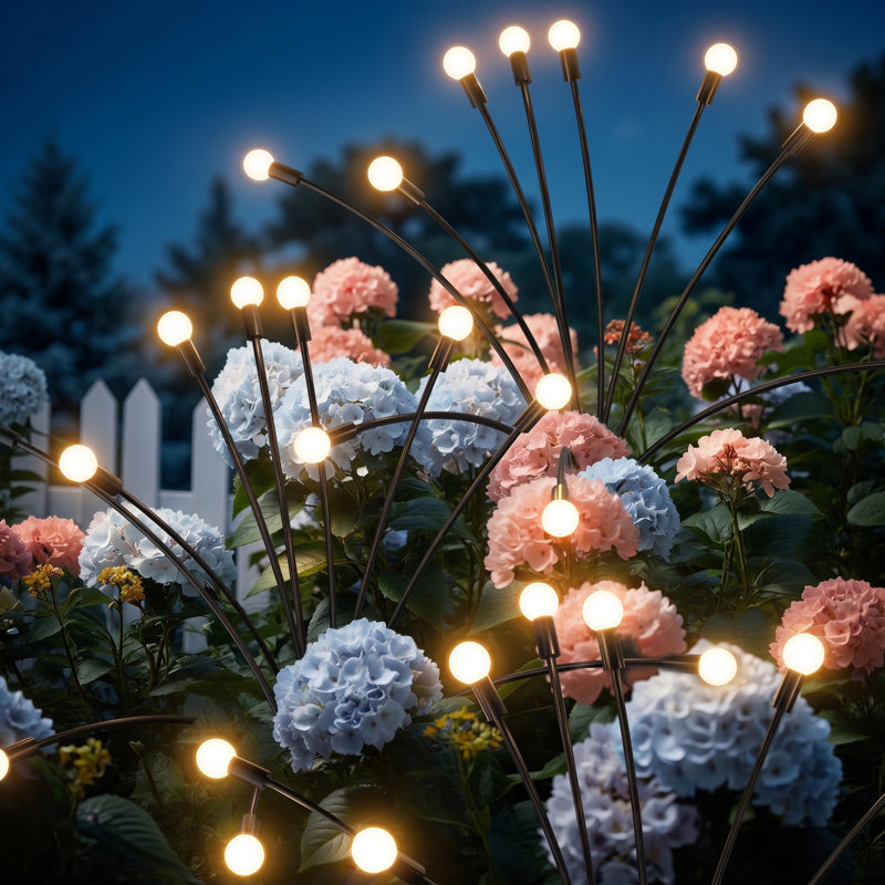 Lumières décoratives solaires à DEL pour l'extérieur, 80 lumières DEL, éclairage de jardin imperméable, allumage / arrêt automatique de l'atmosphère romantique