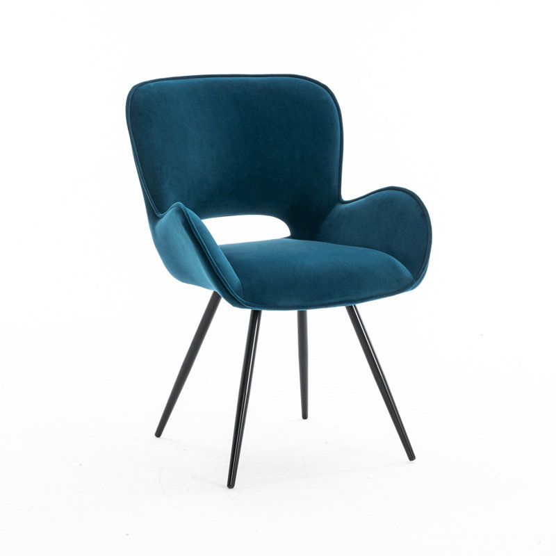 Aryaveer Low Back Armchair, Set Of 6, Blue