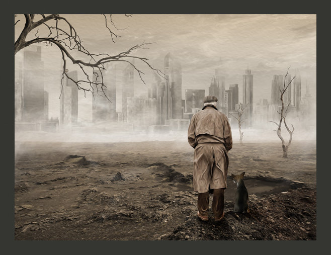 Ghost's City 1.93m x 250cm Wallpaper, 250"W x 193"L
