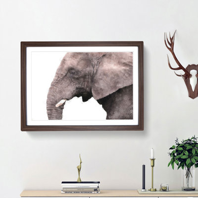 Portrait of an Elephant - Picture Frame Painting Print