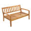 Ensemble de conversation d'extérieur en bois d'acacia 2 pièces - Causeuse de patio et table basse avec coussins résistants à l'eau-521140851